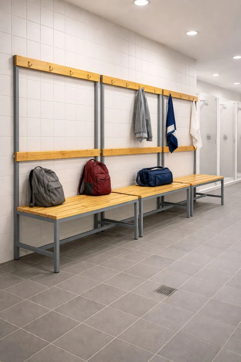 Banca con Perchero 120 cm – Vestuario 2